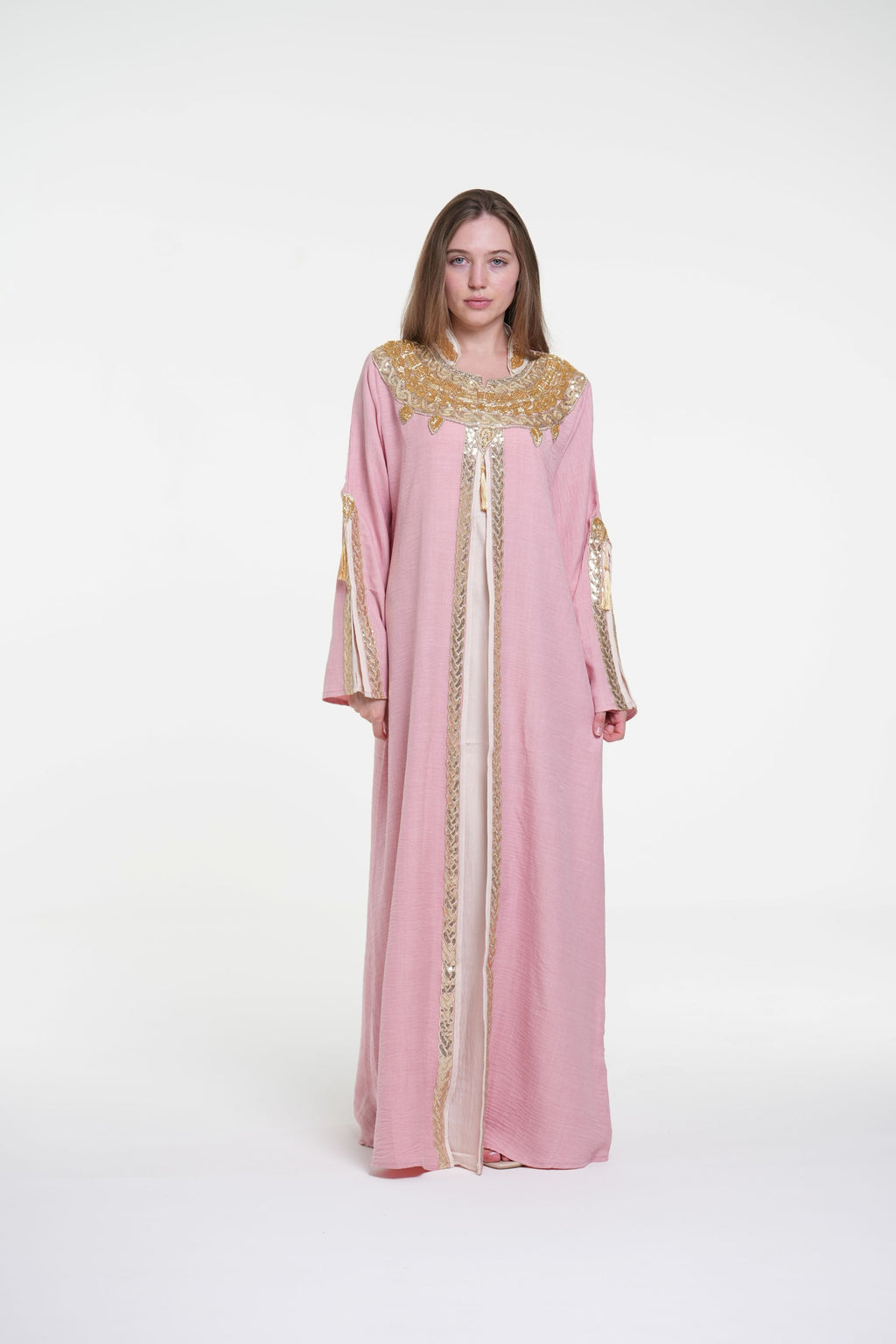 Embroidered Jalabiya with Handcrafted Details