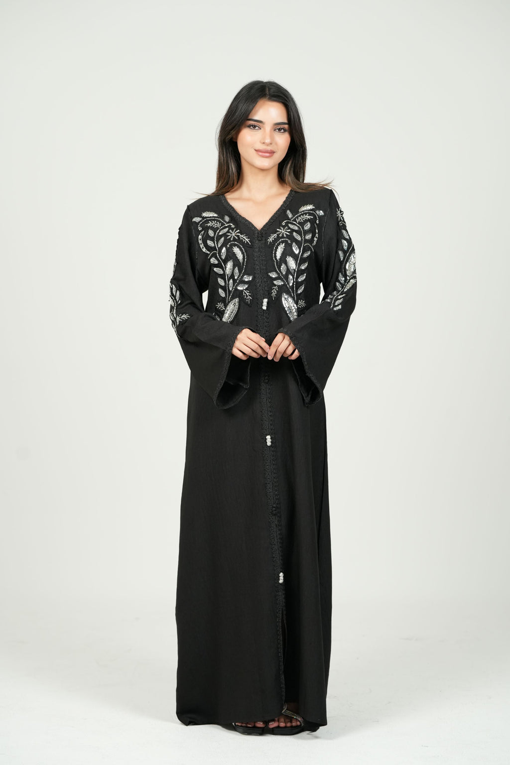 Embroidered Cotton Jalabiya with hand