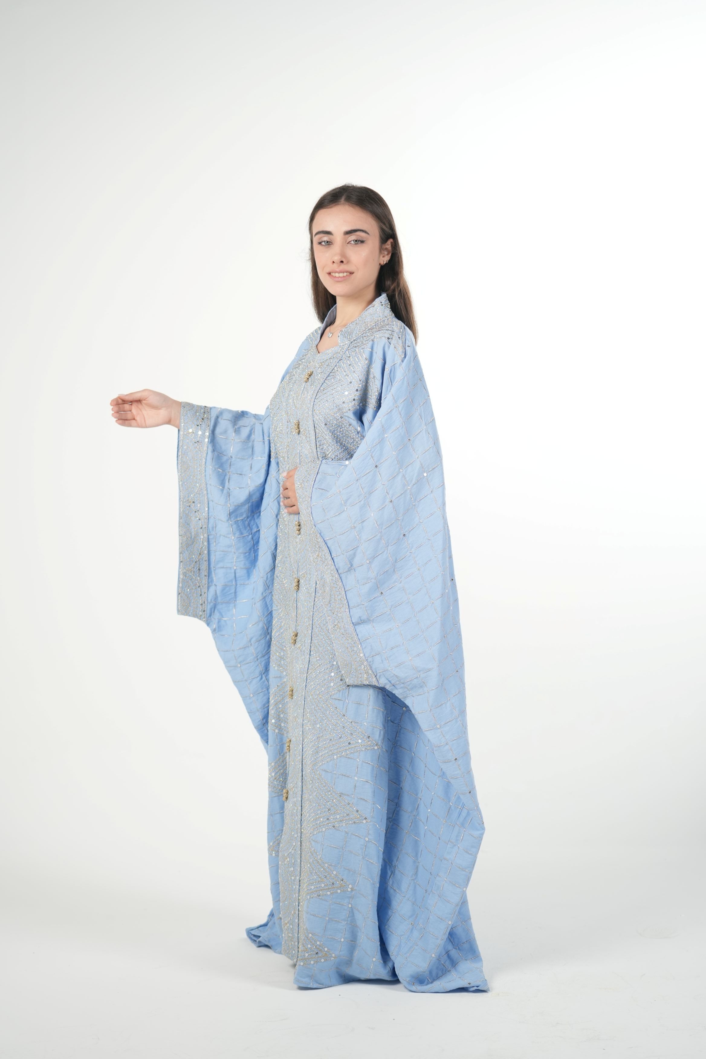 Emerald Embroidered Jalabiya