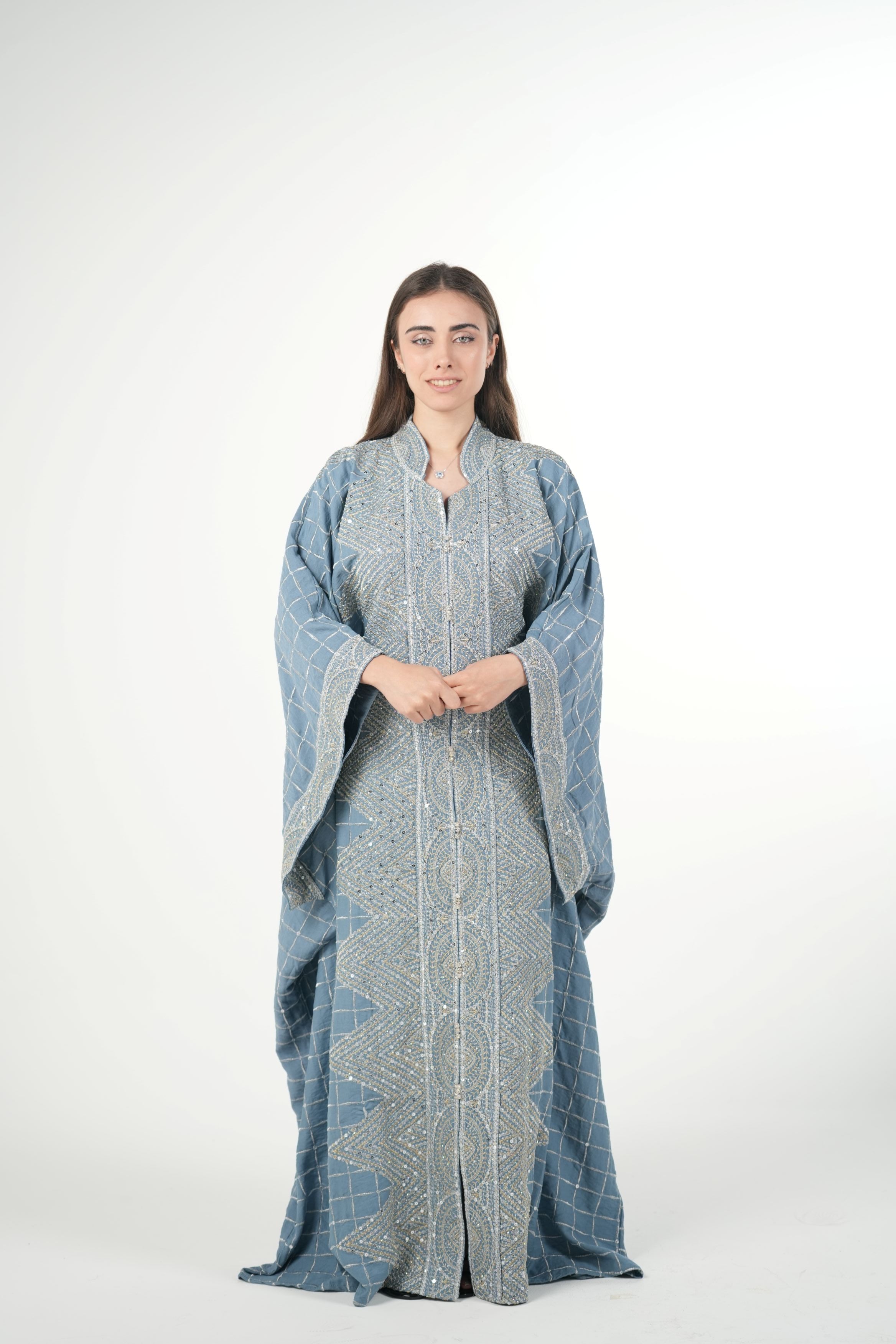 Emerald Embroidered Jalabiya