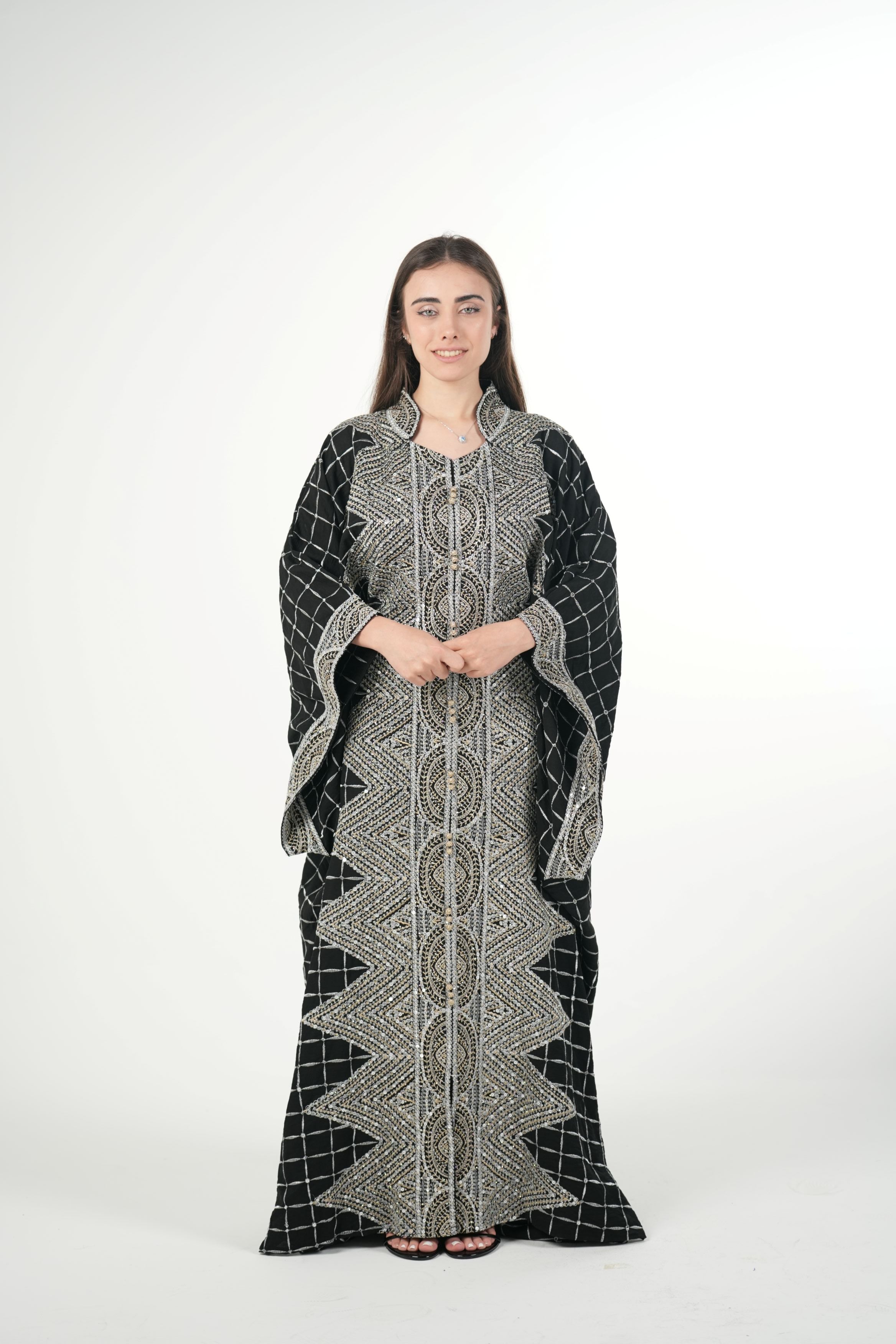 Emerald Embroidered Jalabiya