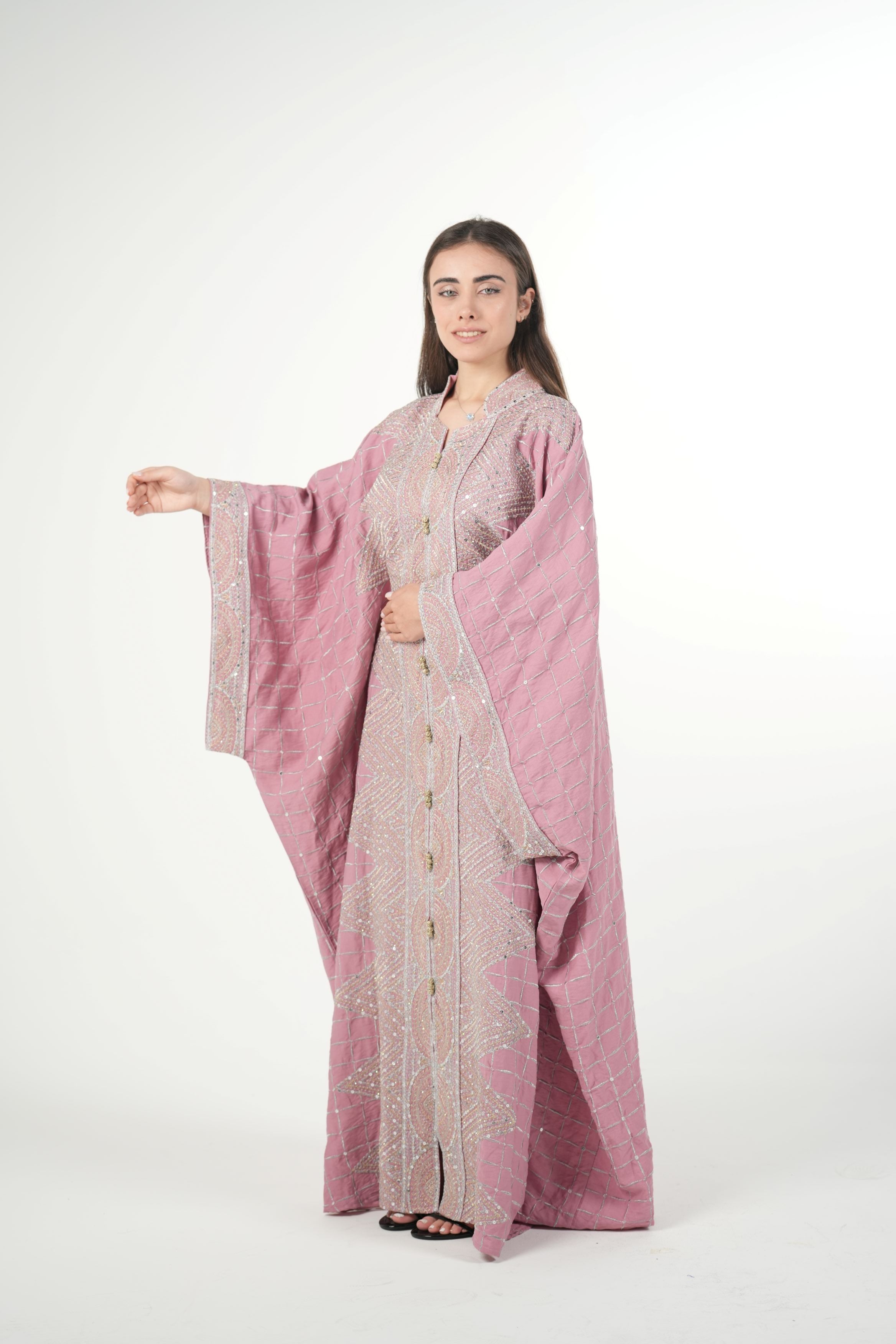 Emerald Embroidered Jalabiya