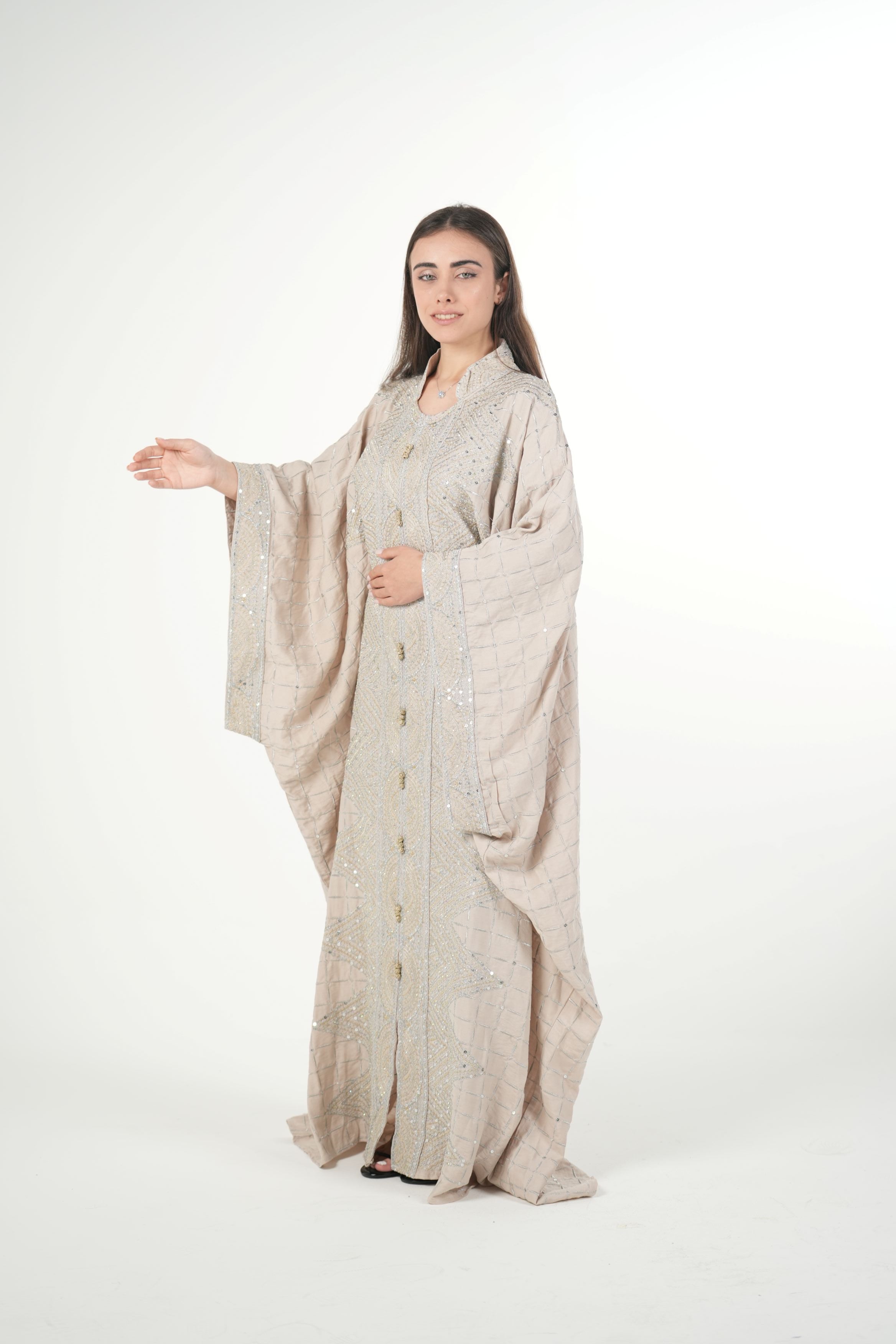 Emerald Embroidered Jalabiya