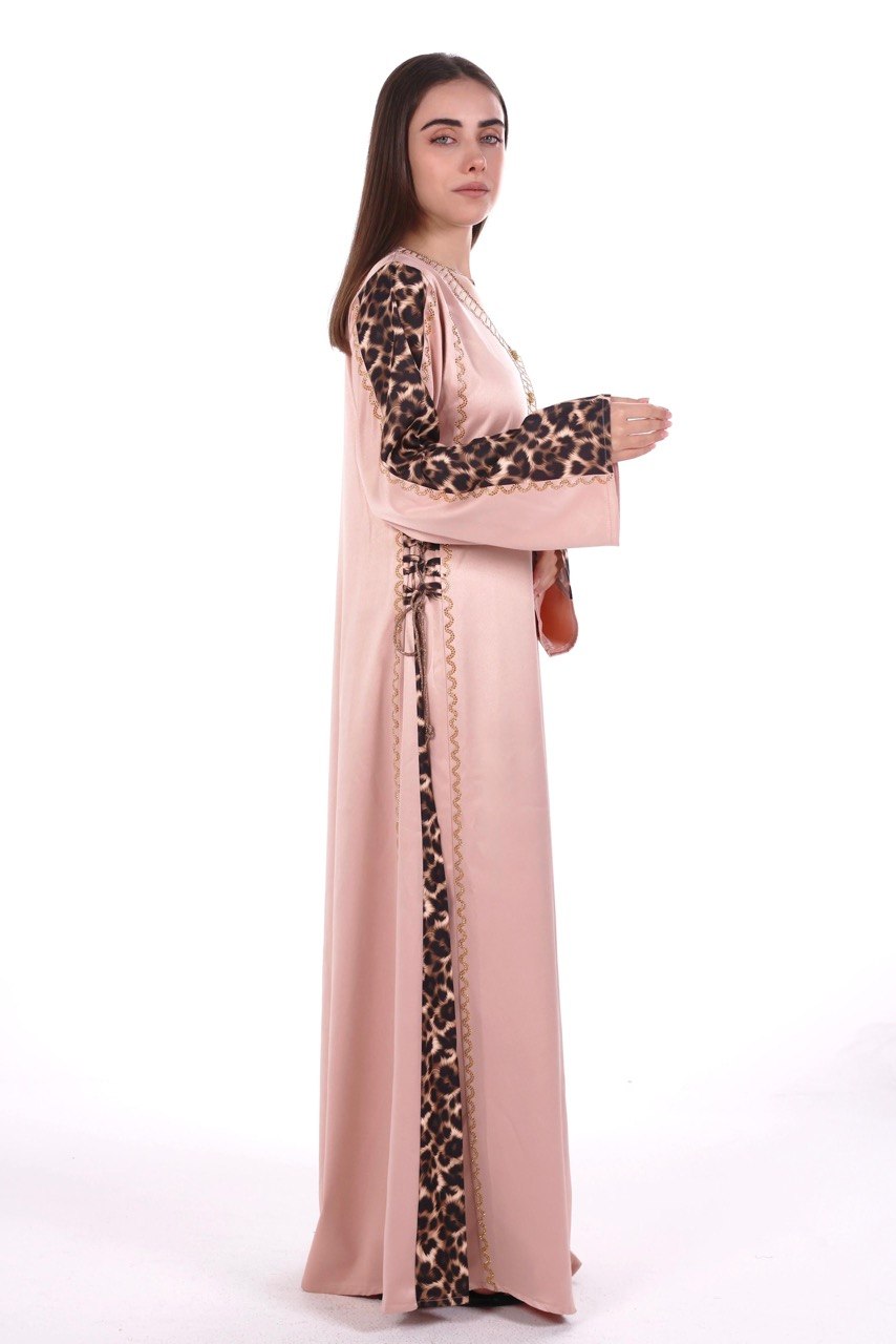 Fluid Satin Jalabiya with Tailored Details