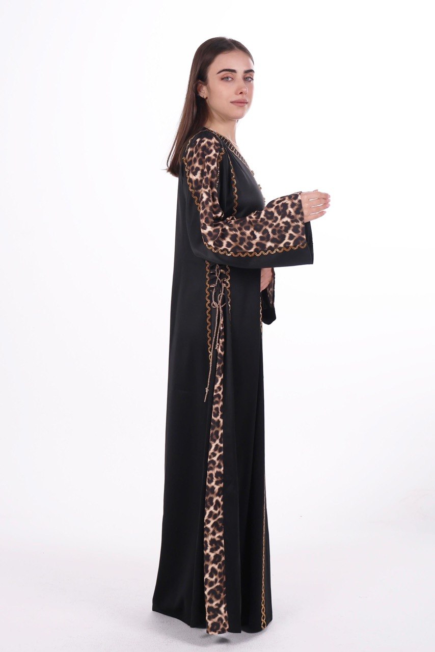 Fluid Satin Jalabiya with Tailored Details