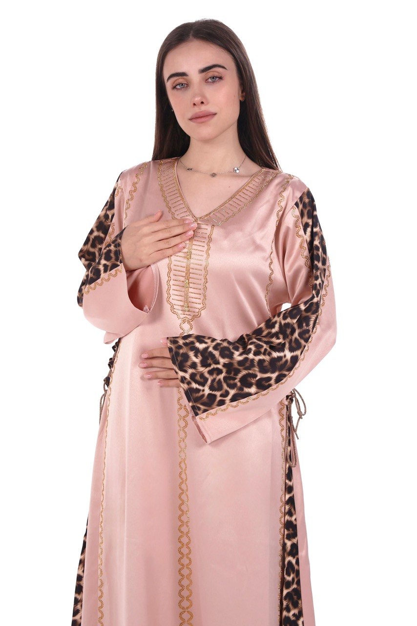 Fluid Satin Jalabiya with Tailored Details